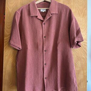 Sezane Men Textured Shirt Size XL